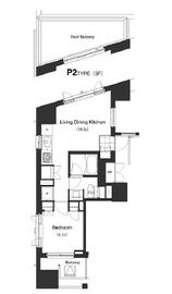 プライムアーバン本駒込 1303 間取り図