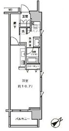 クリオ五反田 1005 間取り図