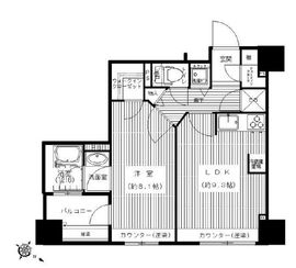 ブロードシティ東京 9階 間取り図