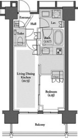 ウェリス六本木 10階 間取り図