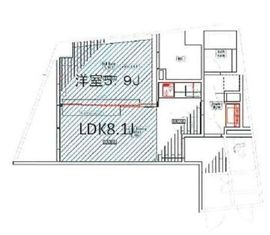 レジデンス白金高輪 403 間取り図