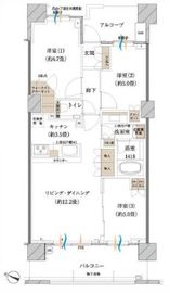 クラッシィハウス世田谷公園マスターズガーデン 2階 間取り図