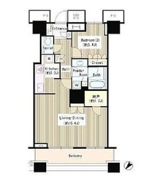 ザ・東京タワーズ シータワー 7階 間取り図