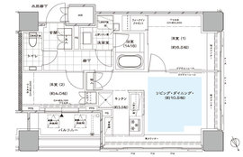 パークコート浜離宮ザ・タワー 13階 間取り図