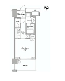 クロスエアタワー 12階 間取り図