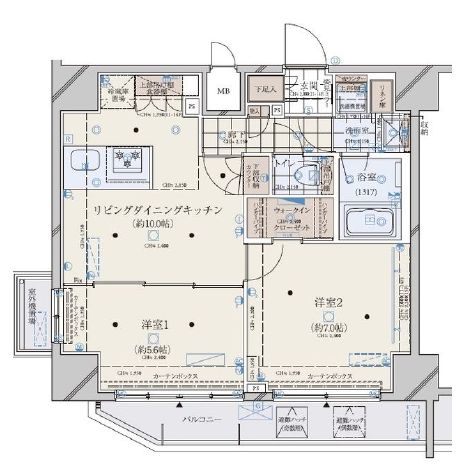 コンシェリア芝公園TOKYO PREMIUM 13階 間取り図