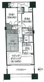 プライヴブルー東京 12階 間取り図