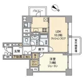 広尾ガーデンヒルズ 7階 間取り図