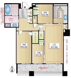 東京パークタワー 16階 間取り図