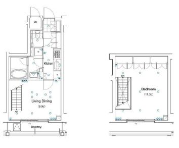 アパートメンツ都立大学 502 間取り図