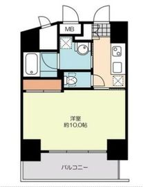 ミライズレジデンシャル九段 702 間取り図