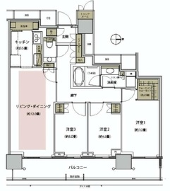 ザ・パークハウス晴海タワーズ クロノレジデンス 9階 間取り図