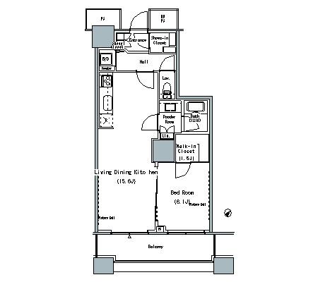 ザ・東京タワーズ ミッドタワー 20階 間取り図
