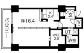 シティコート目黒 4-805 間取り図