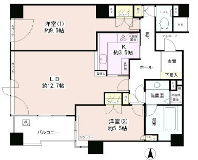 パークサイド・ウイングス 811 間取り図