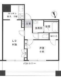 クレストプライムタワー芝 11階 間取り図