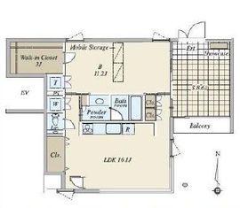 月光町アパートメント 302 間取り図