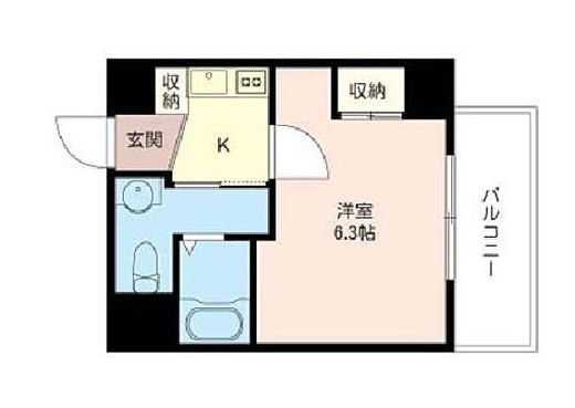 エスティメゾン南麻布 601 間取り図