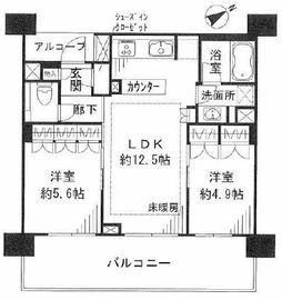 ベリスタ目黒不動前 11階 間取り図