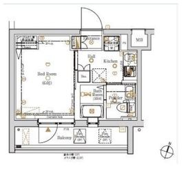 アワーズ笹塚 202 間取り図