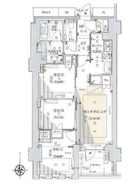 ジオ御苑内藤町 6階 間取り図