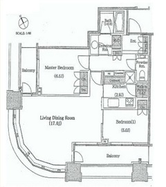パークコート虎ノ門愛宕タワー 16階 間取り図