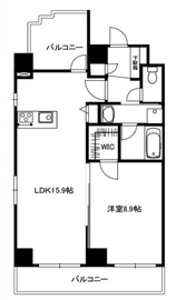 エルミタージュ原宿 501 間取り図