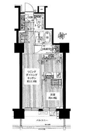 ウェリス六本木 7階 間取り図