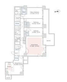 泉ガーデンレジデンス 2404 間取り図