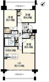 グランドヒルズ三軒茶屋ヒルトップガーデン 5階 間取り図