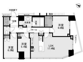 ブランズタワー文京小日向 10階 間取り図