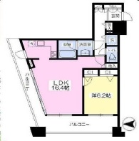 コンシェリア西新宿タワーズウエスト 6階 間取り図