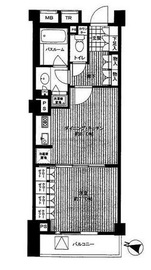 シティハウス目黒 3階 間取り図