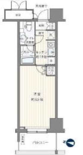 MFPRコート木場公園 202 間取り図