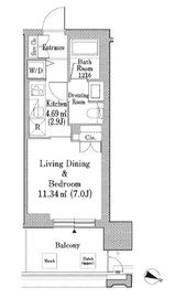 六本木グランドタワーレジデンス 301 間取り図