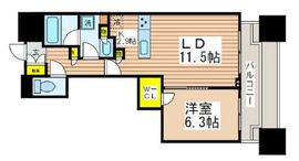 富久クロスコンフォートタワー(Tomihisa Cross)  32階 間取り図
