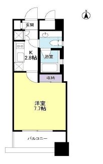 fino JIYUGAOKA 703 間取り図