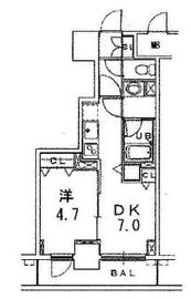 銀座レジデンス伍番館 804 間取り図