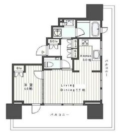 ウェリスタワー愛宕虎ノ門 18階 間取り図