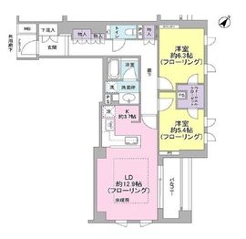 プラウド上原 2階 間取り図