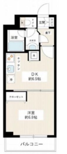 カスタリア新宿御苑 1005 間取り図