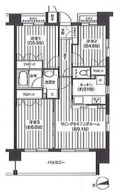 パシフィーク品川 1205 間取り図