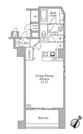 セントラルクリブ六本木 2-604 間取り図