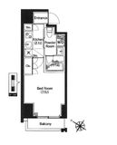 エスタート新宿 801 間取り図
