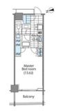 コンフォリア新宿イーストサイドタワー 705 間取り図
