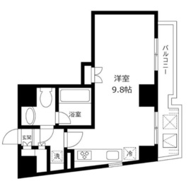 アーバンパーク麻布十番 505 間取り図