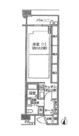 シティコート目黒 3-204 間取り図