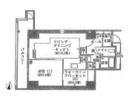 シティコート目黒 4-203 間取り図