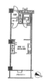 アクティ目黒駅前 1号棟 307 間取り図