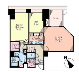 元麻布ヒルズ フォレストタワー 地下1階 間取り図